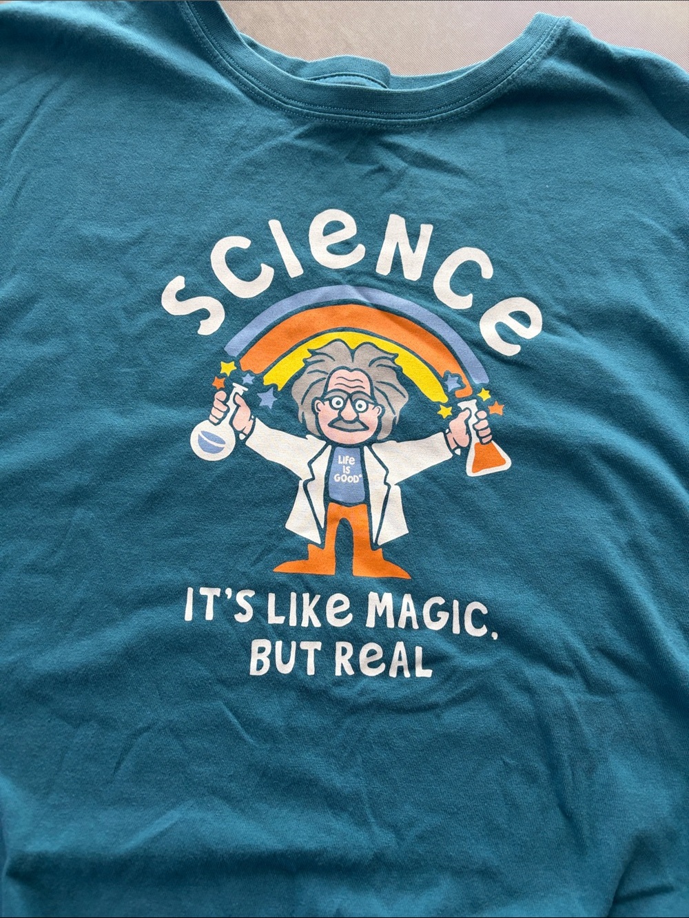 Life is Good Science Graphic Tee - Science It's Like Magic - Picture 3 of 5